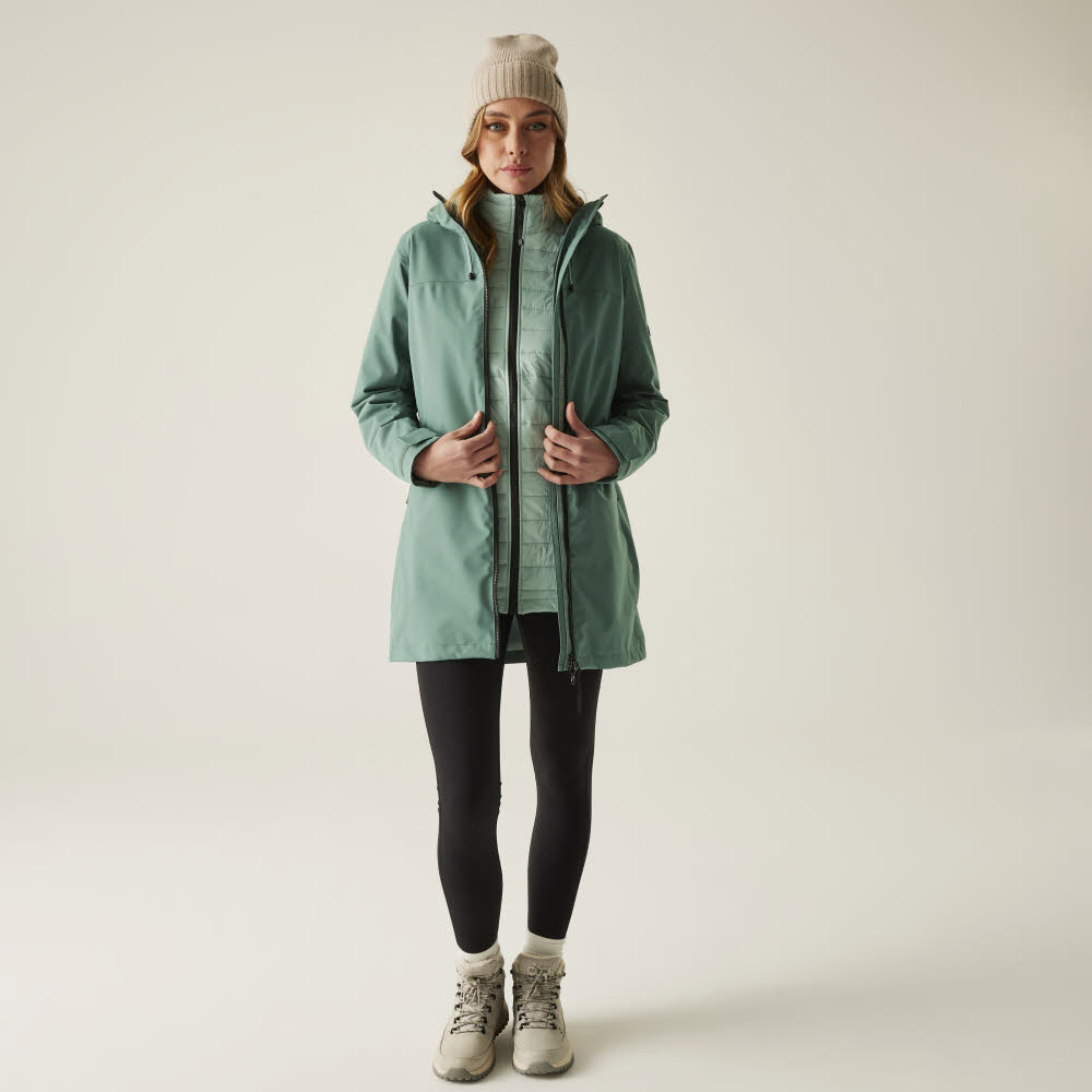 REGATTA Denbury 3 in 1 Mantel Damen grün