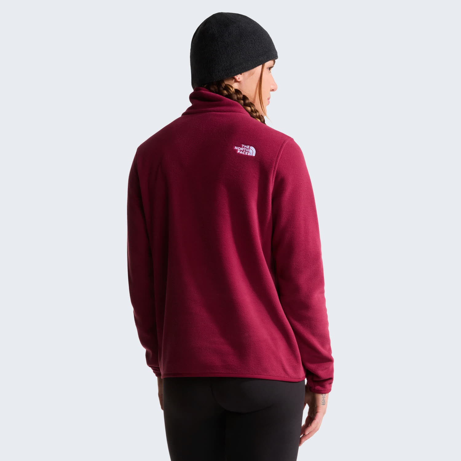 The North Face Glacier Fleece 1/4 Zip Damen Midlayer Zipoberteil rot