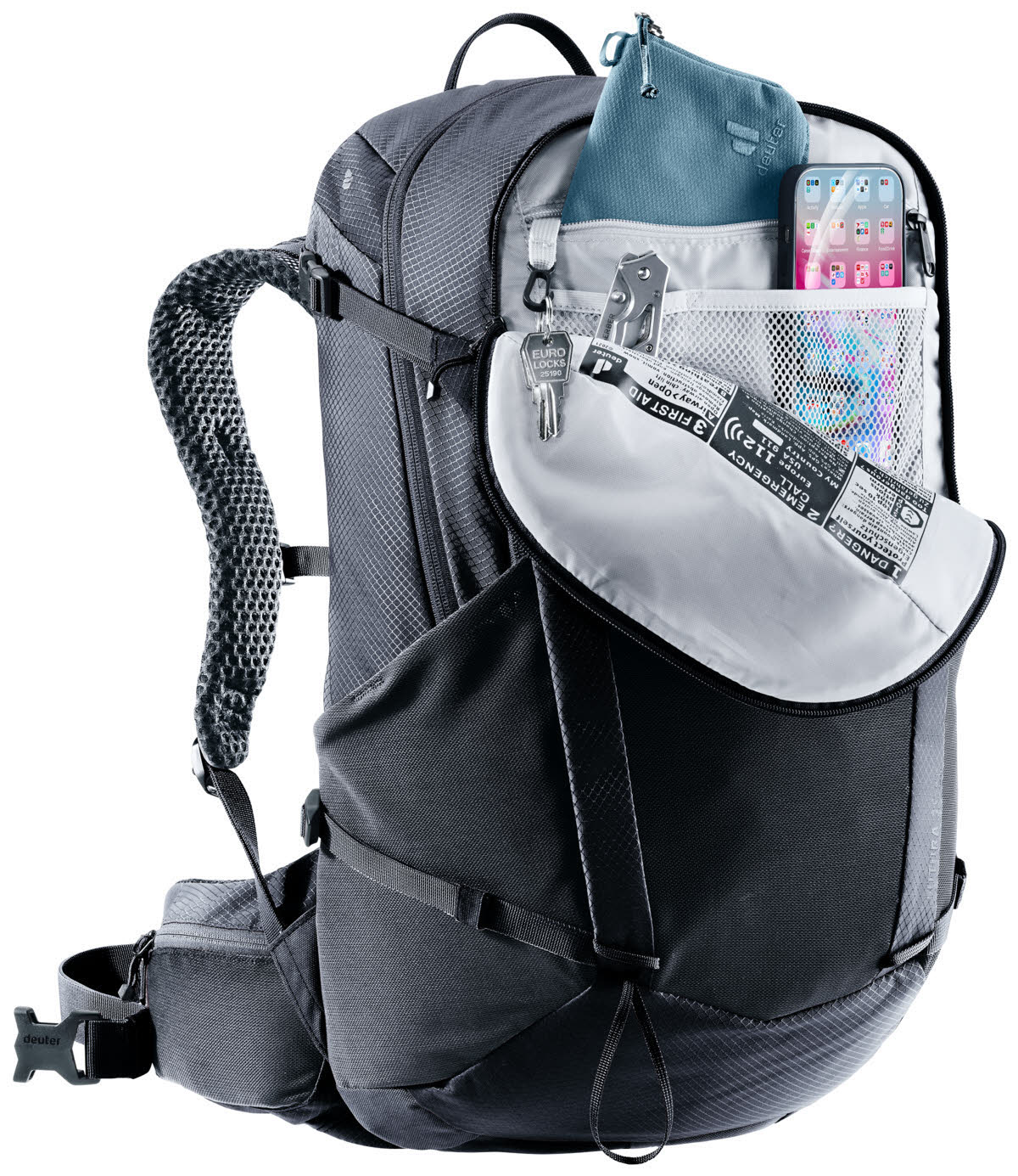 Deuter Futura 25 SL Damen Wanderrucksack Trekkingrucksack schwarz
