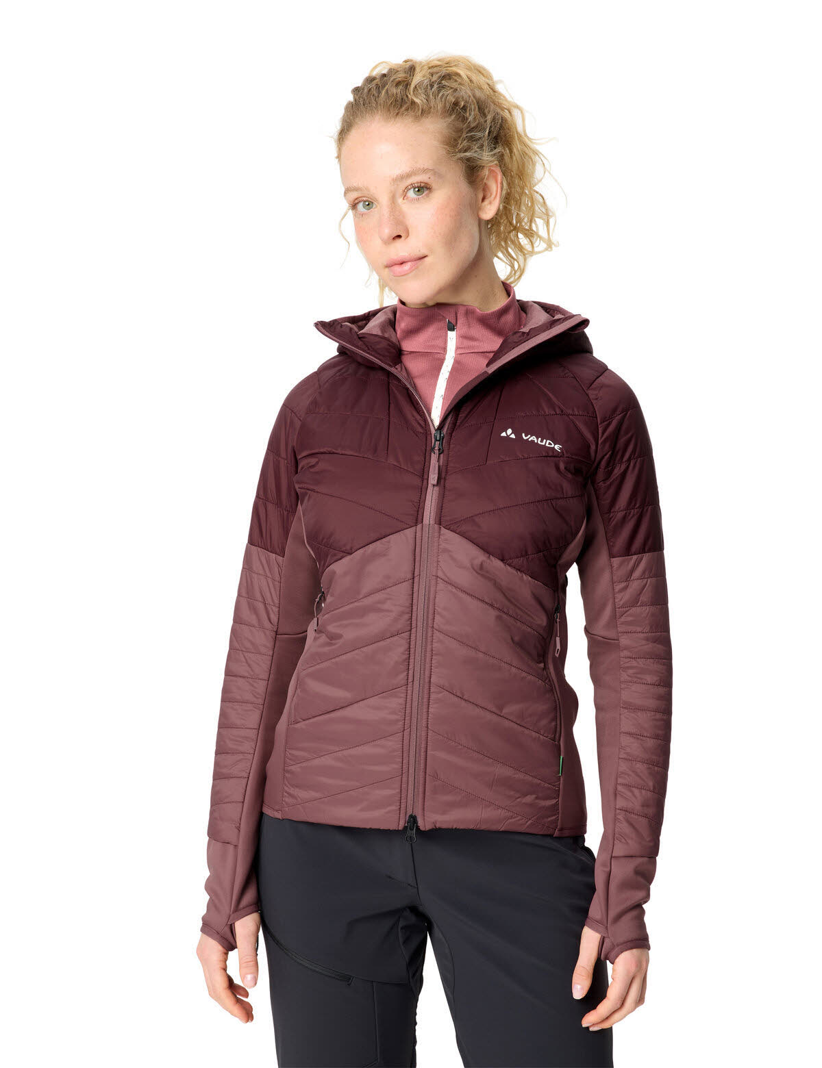 Vaude SESVENNA IV Damen Winterjacke Kapuzenjacke ruby dusk