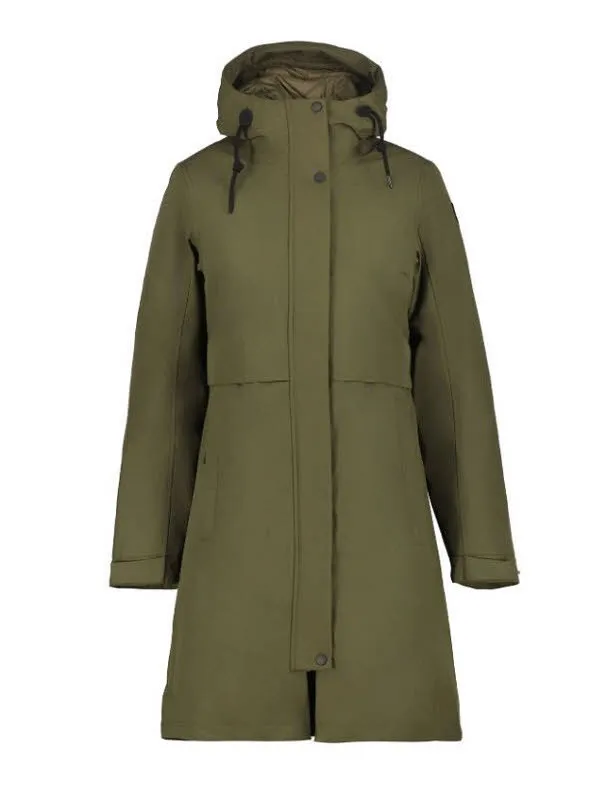 Icepeak MANTEL AGRIGA Damen 3in1 Kombijacke Freizeitmantel olivgrün