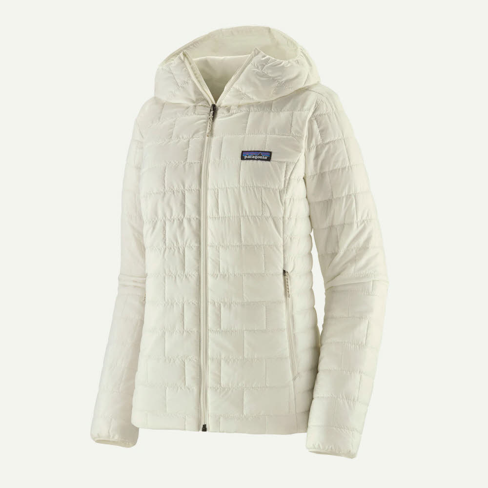 Woman Nano Puff Hoody Jacke Damen weiß