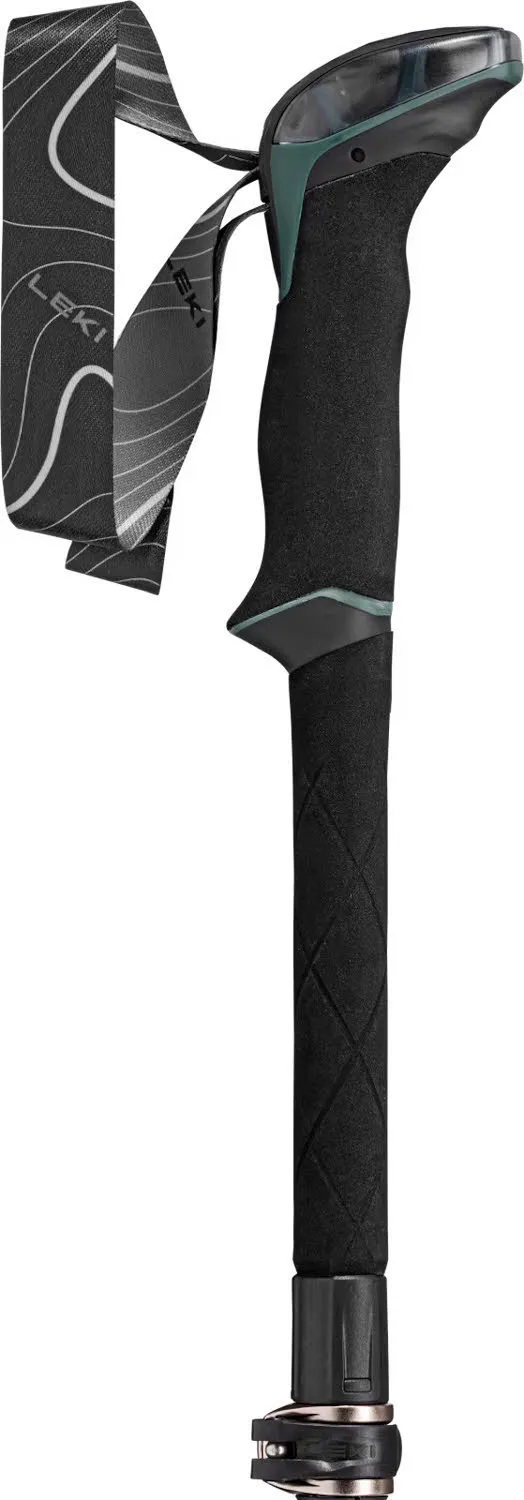 Leki Makalu FX Carbon Unisex Wanderstöcke Trekkingstöcke Faltstöcke grau/grün