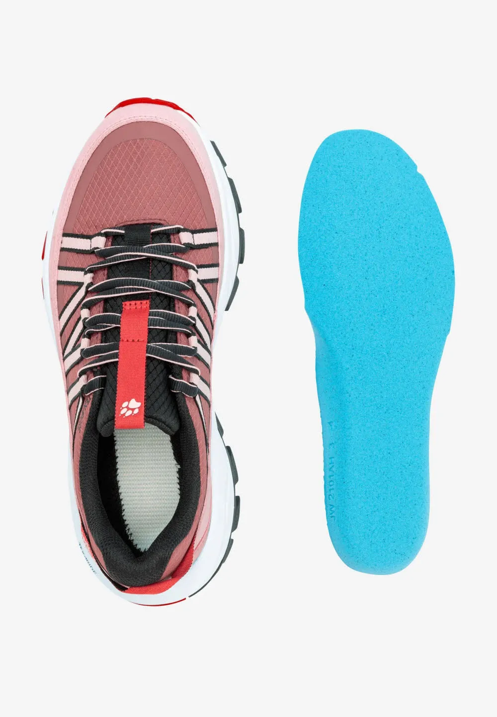 Jack Wolfskin Wild Hike Texapore Low W Damen Wanderschuhe Trekkingschuhe wasserdicht rot