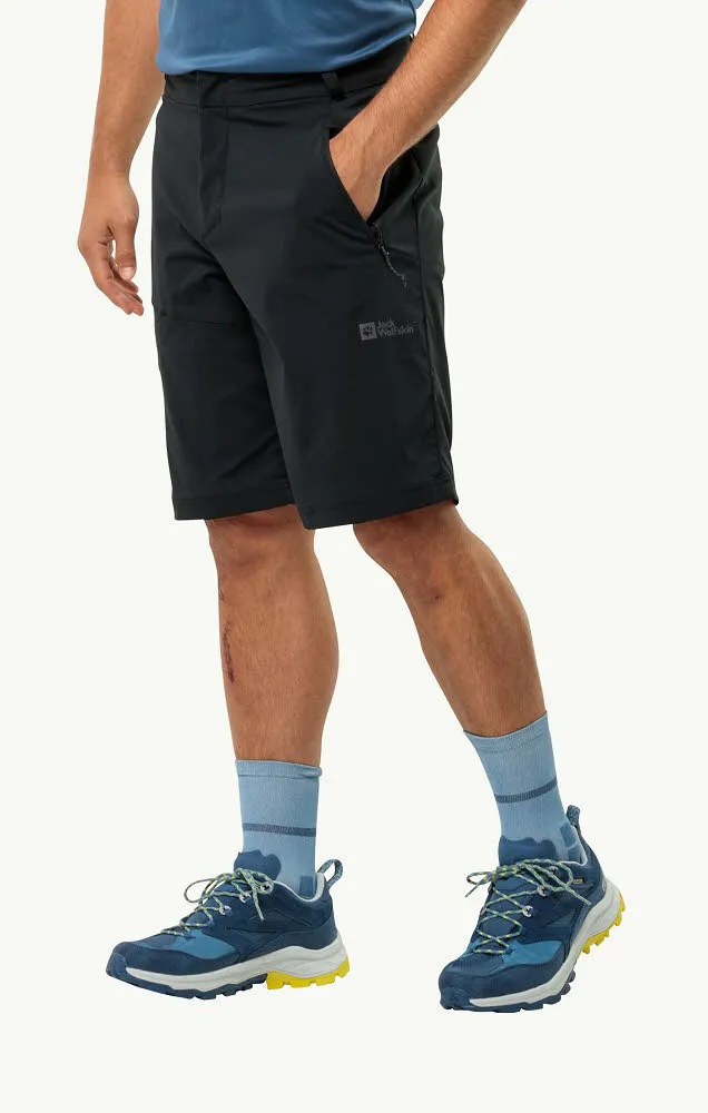 Jack Wolfskin GLASTAL SHORTS M Herren Wandershorts Softshell schwarz NEU