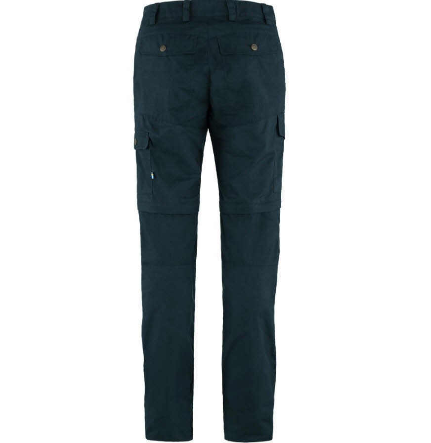 Fjällräven Karla Pro Zip-off Trousers W Wanderhose Wandershorts Damen dunkelblau
