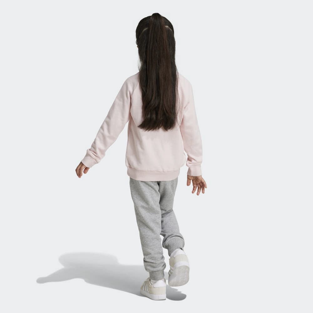 adidas ESSENTIALS LOGO FRENCH TERRY Mädchen Jogginganzug Trainingsanzug rosa