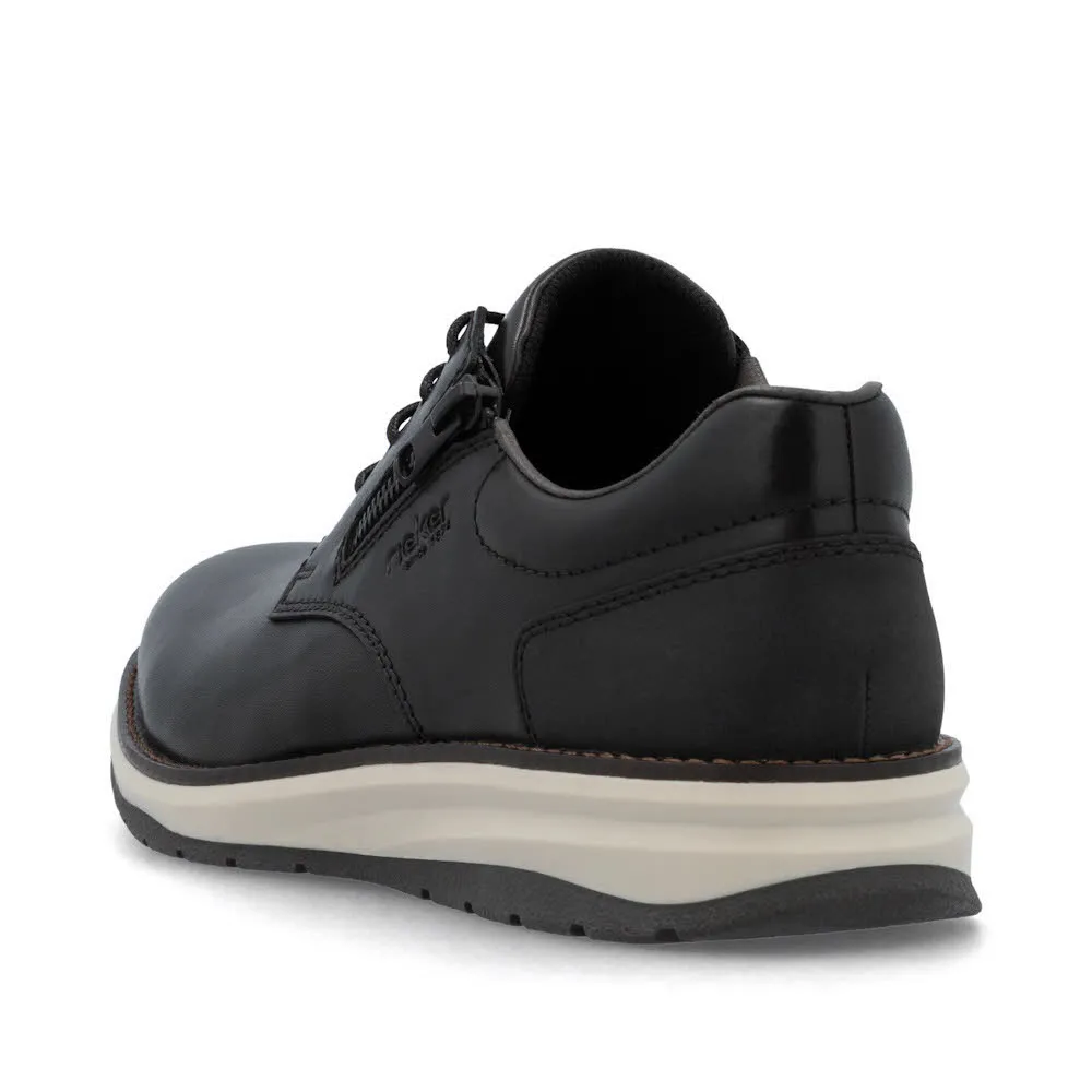 Rieker HWK Herren Halbschuhe Schnürschuhe schwarz