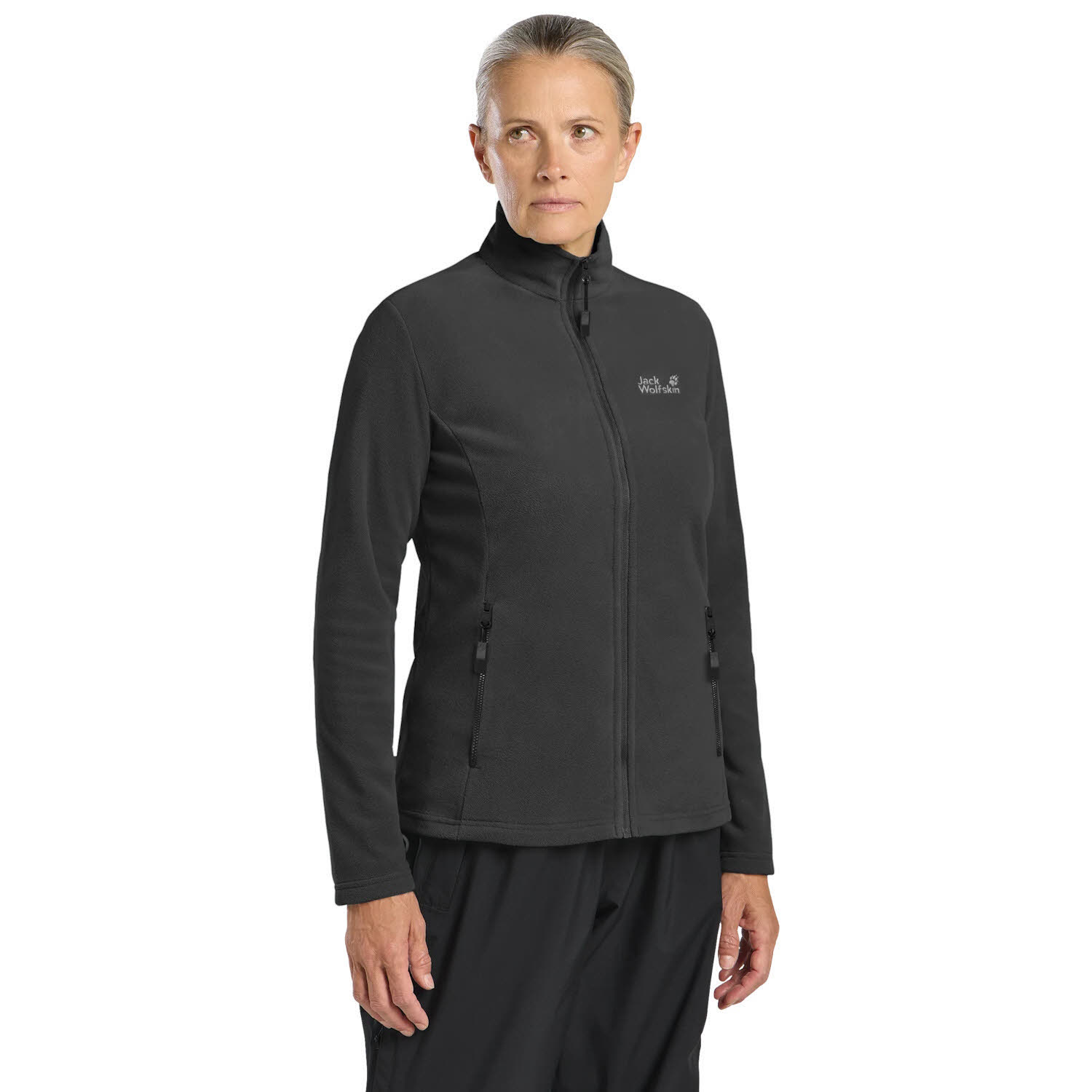 Jack Wolfskin WILD REBEL 200 FZ Damen Fleecejacke Midlayer Paw black