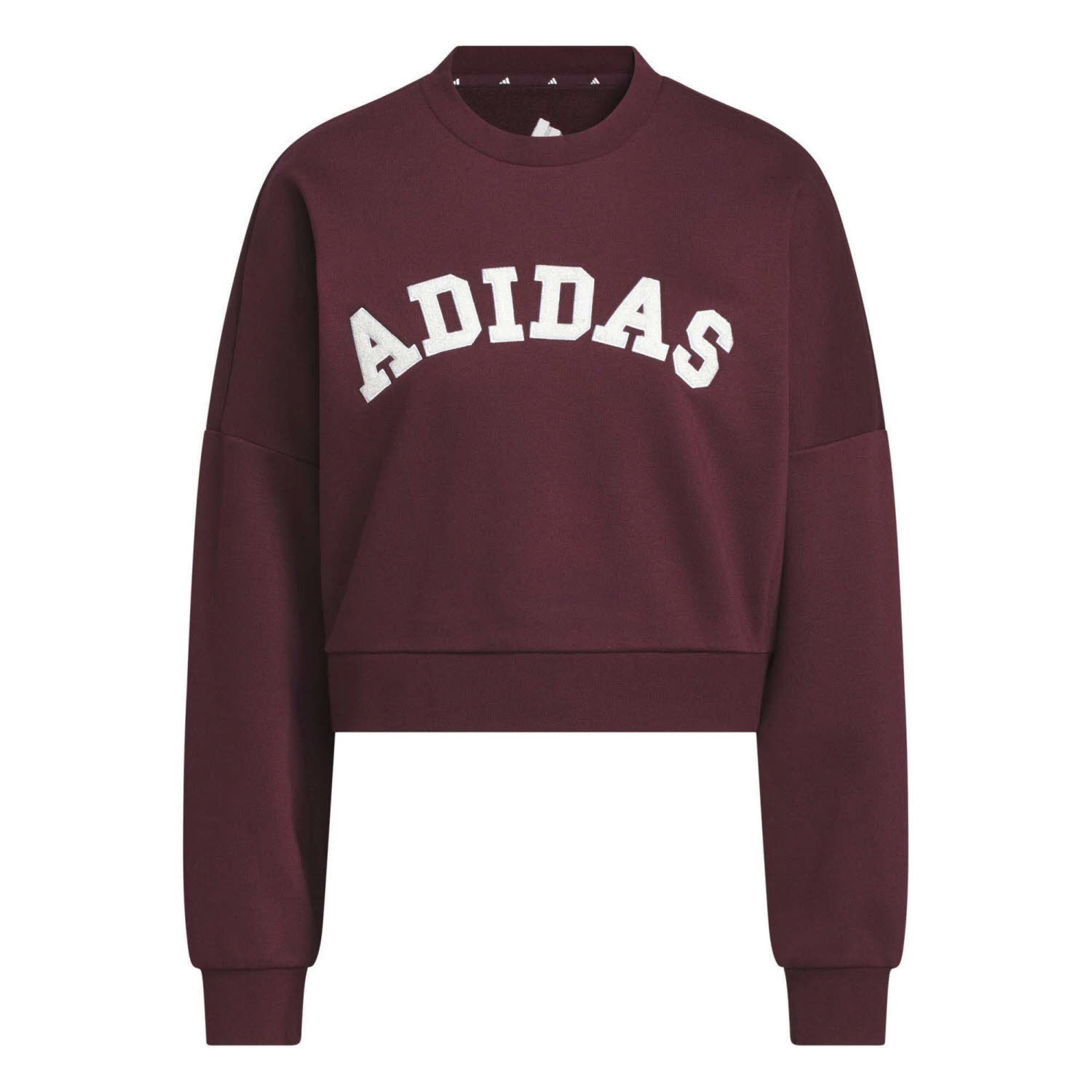 adidas Chenille Logo Graphic Damen Sweatshirt Pullover rot