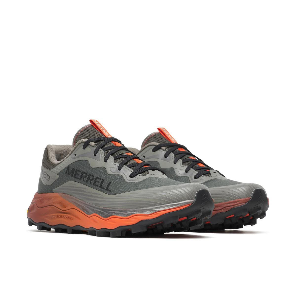Merrell AGILITY PEAK 6 GTX Herren Laufschuhe Trailrunningschuhe grau/rot