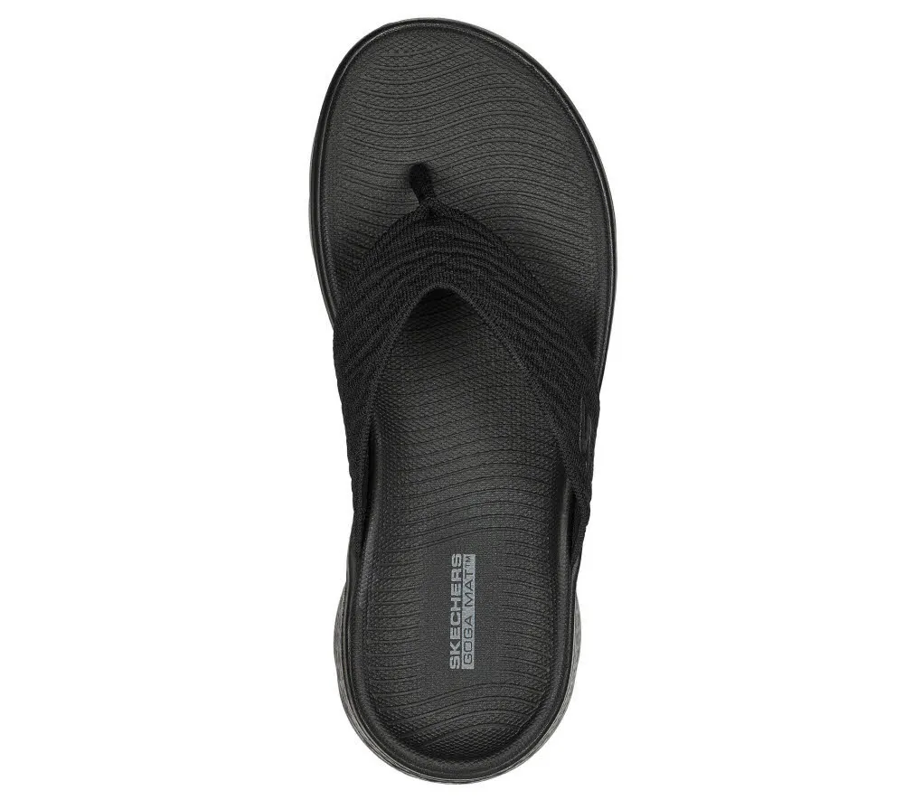 Skechers GO WALK FLEX SANDAL - SPLENDOR Damen Flip-Flops Sandalen schwarz