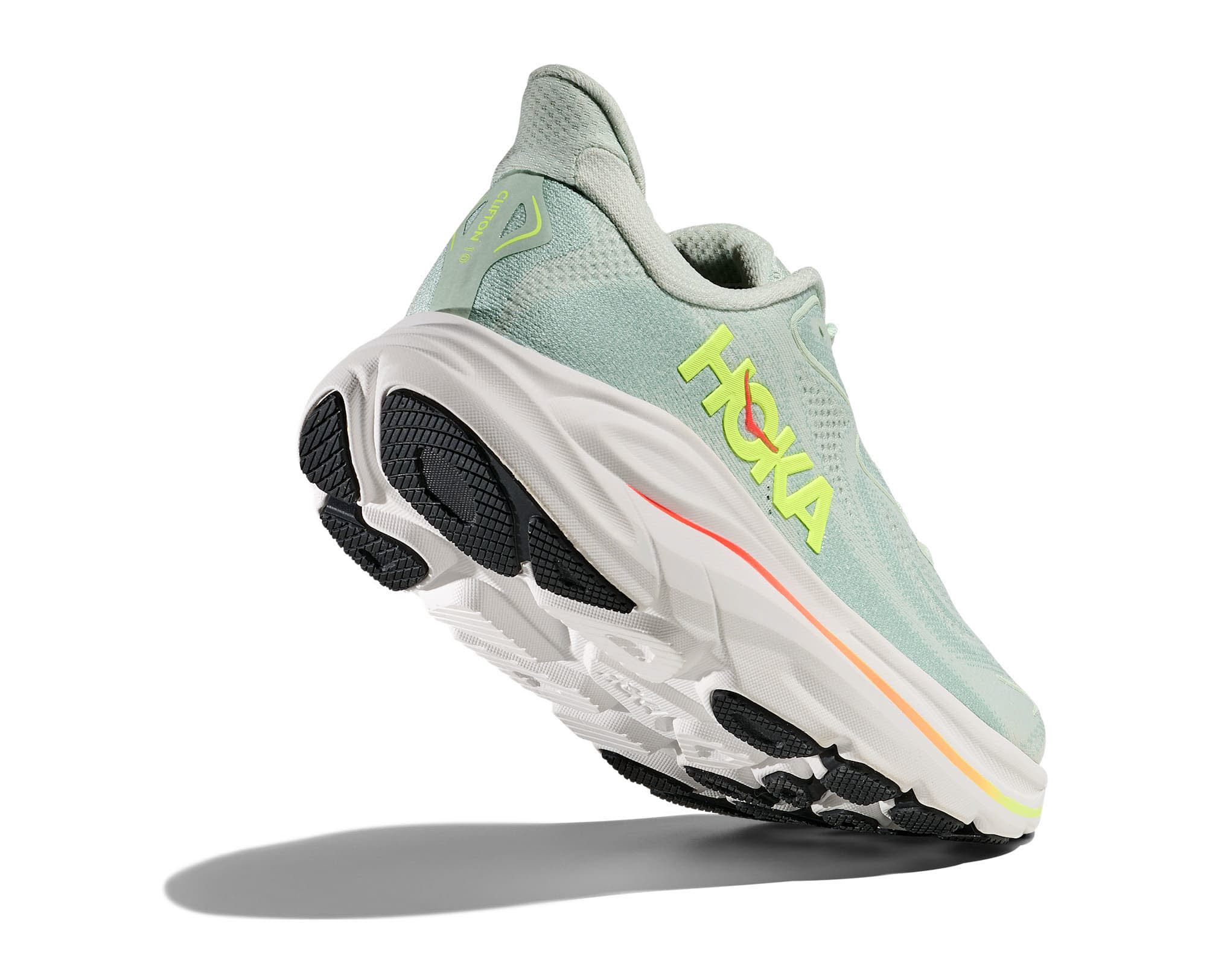 Hoka Clifton 10 Damen Laufschuhe Joggingschuhe grün/weiß
