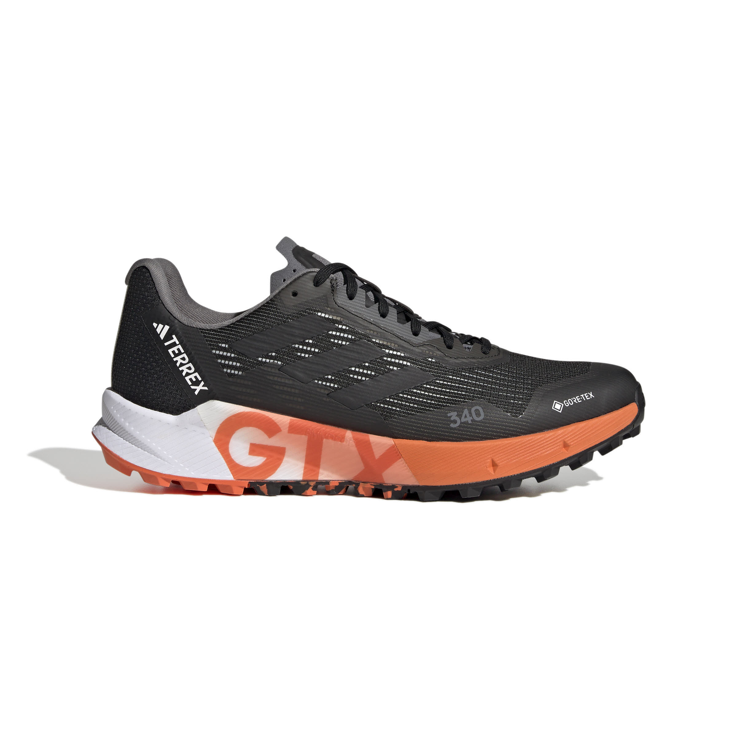 adidas Terrex Agravic Flow Herren Joggingschuhe Schwarz Weiß Orange