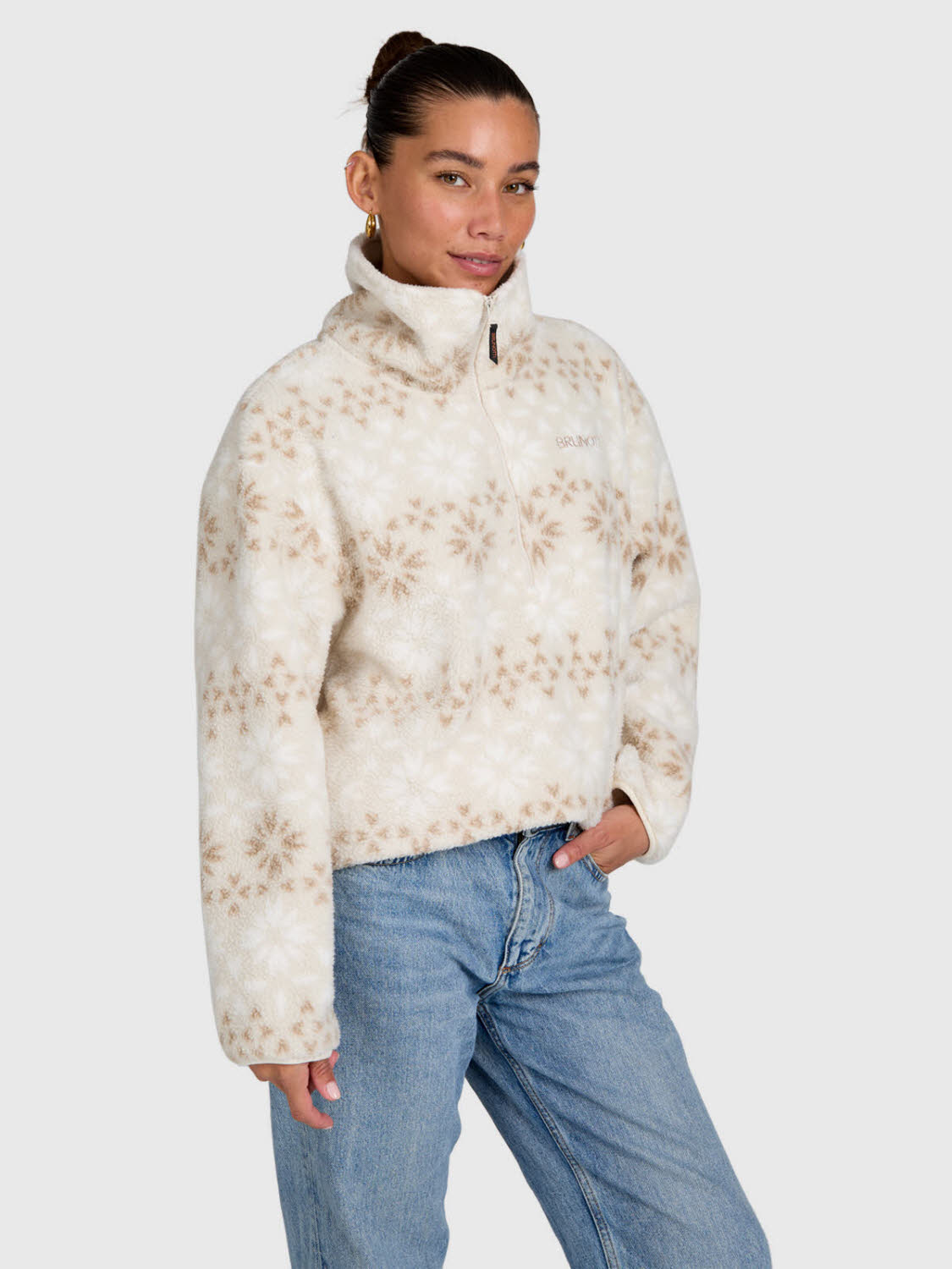 BRUNOTTI DA Rezan Urban Fleece Damen Fleecepulli grau