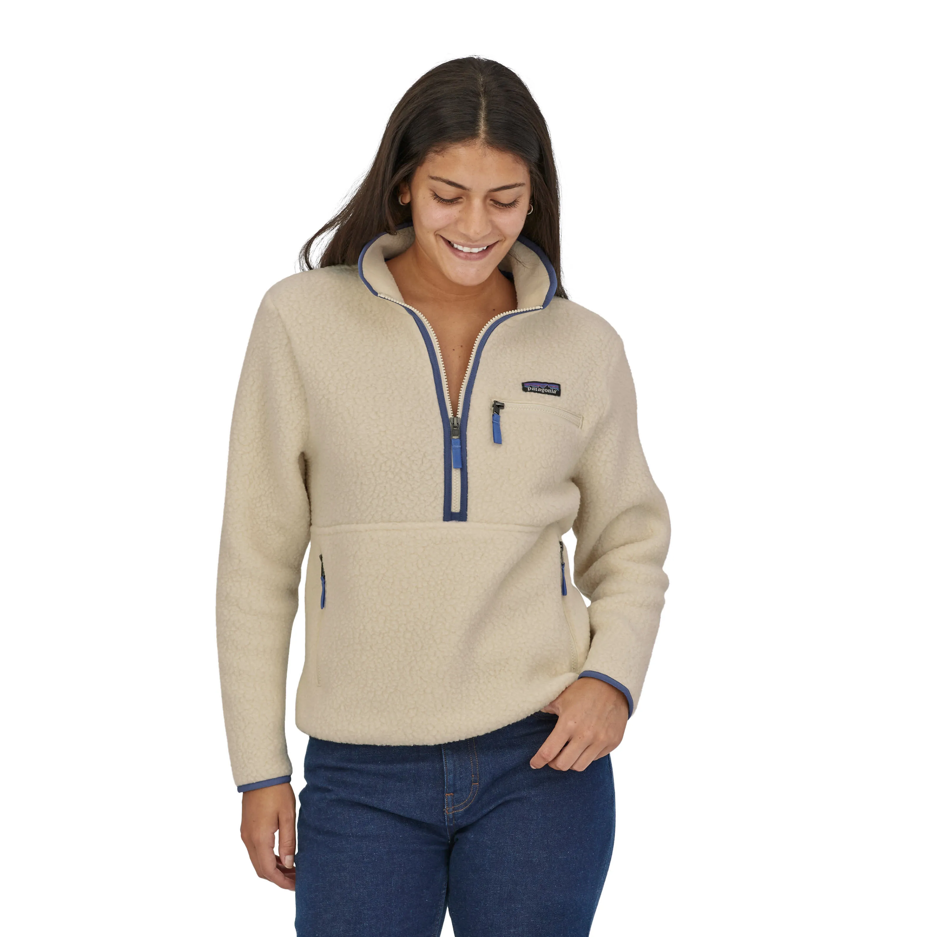 Patagonia Retro Pile Marsupial Damen Pullover Fleecepullover beige NEU