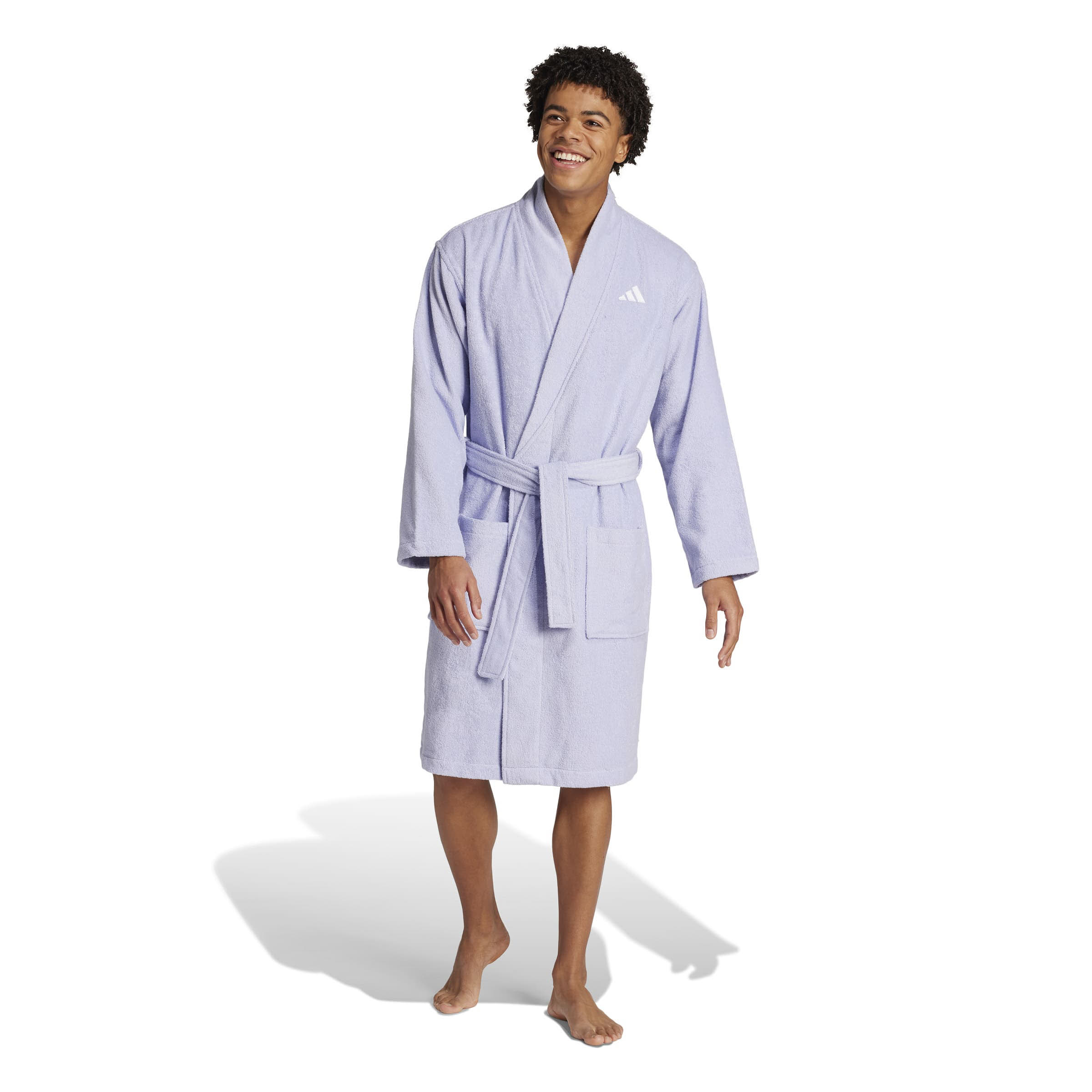 adidas Bademantel Unisex Damen lila