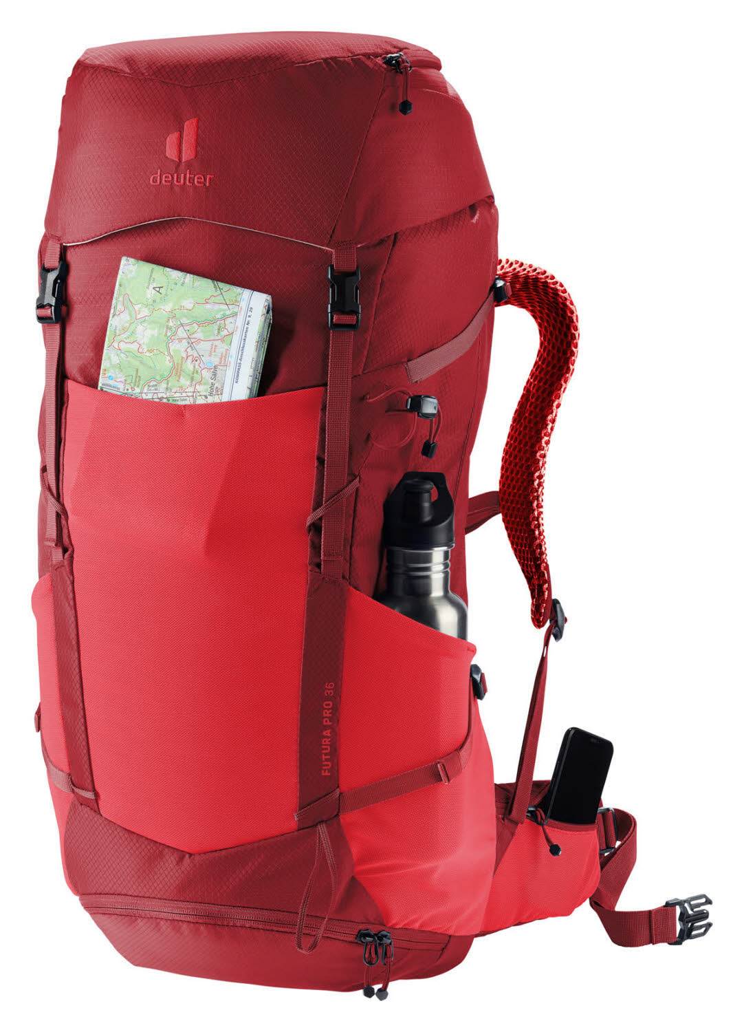 Deuter Futura Pro 36 Wanderrucksack Trekkingrucksack rot