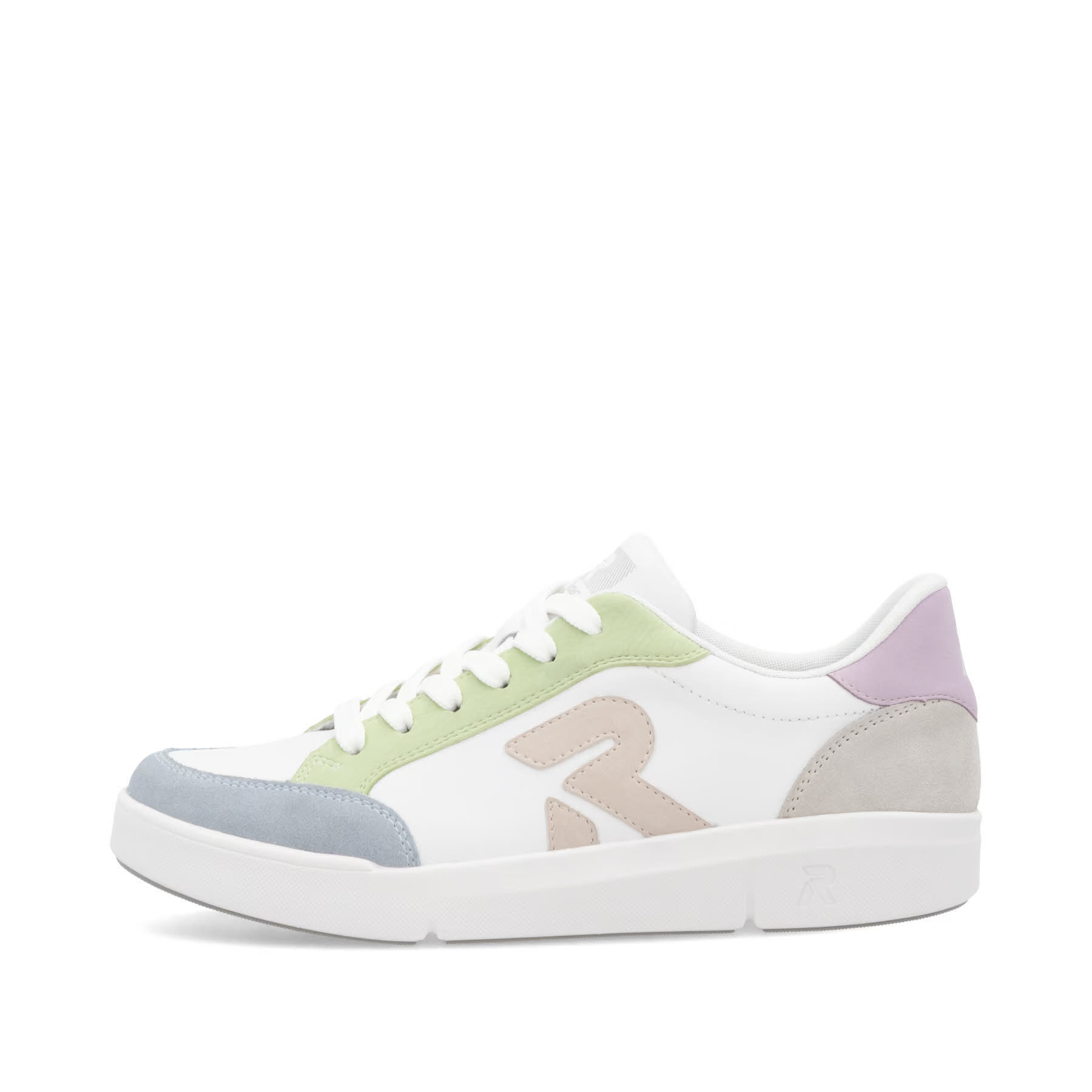 Rieker Damen Halbschuhe Sneaker weiß bunt