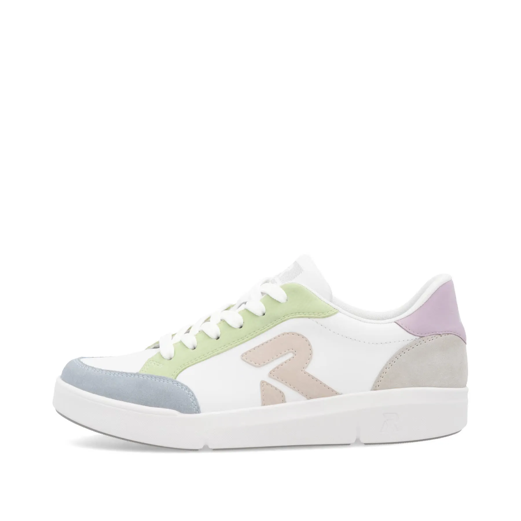 Rieker Damen Halbschuhe Sneaker weiß bunt