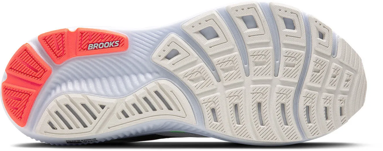 Brooks Ghost 17 Herren Laufschuhe Joggingschuhe white/pink clay/gecko