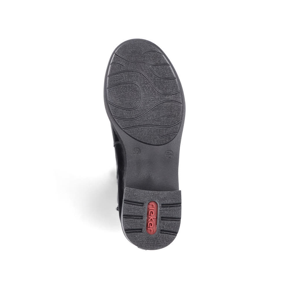 Rieker Hochschaftstiefel Damen Freizeitstiefel Stiefelette schwarz