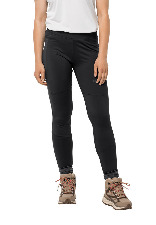 Jack Wolfskin Bernatal Damen Wanderhose Leggins Schwarz