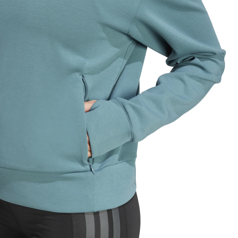 adidas Designed-for-Training Warm-Up Sweatshirt Damen Fitness Sweat blau