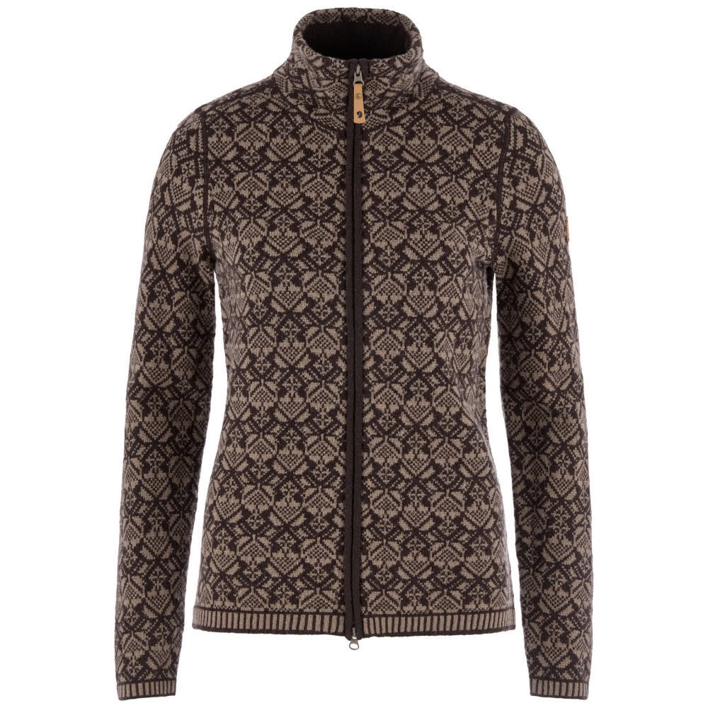 Fjällräven Snow Cardigan W Damen Strickjacke Midlayer suede brown