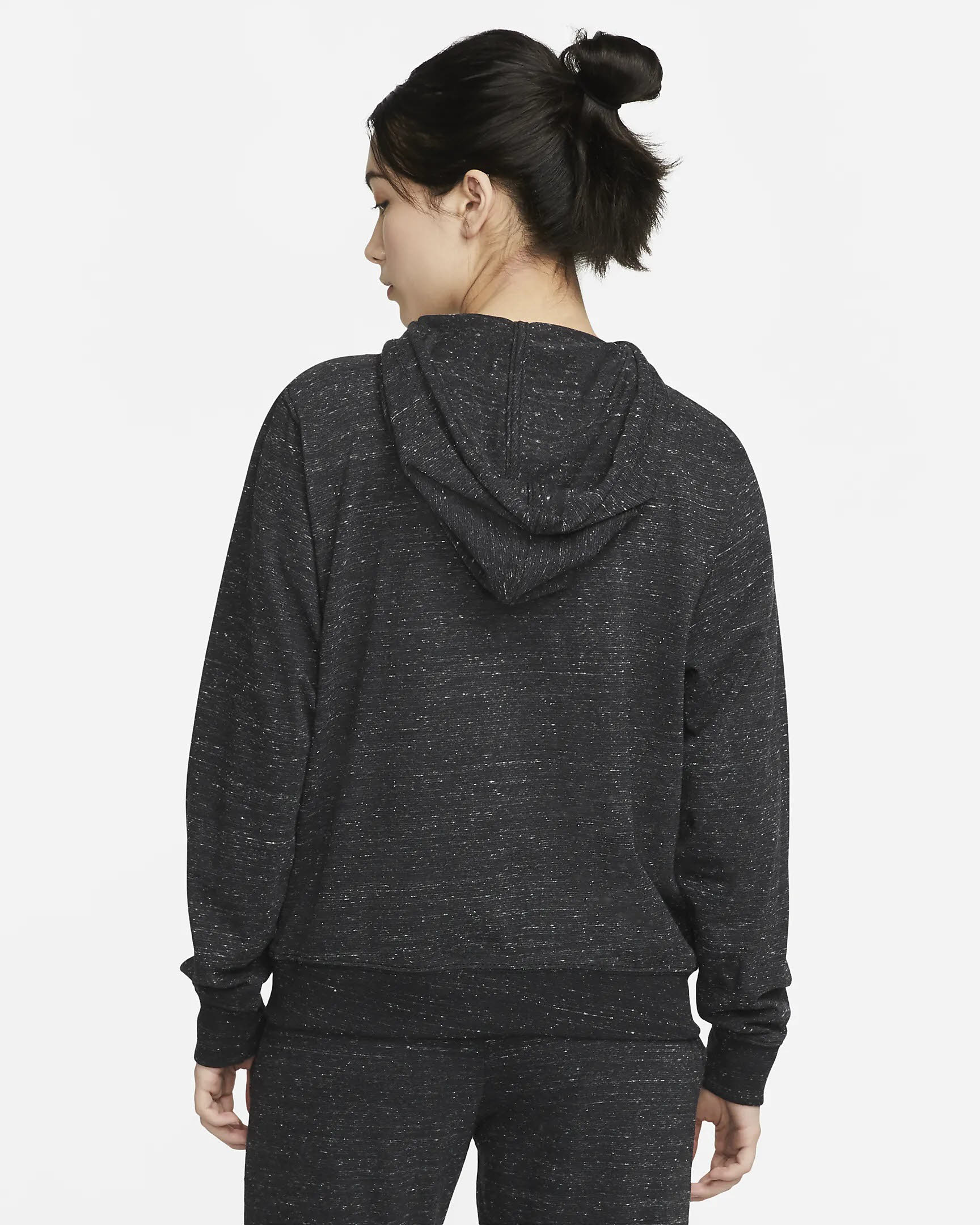 Nike Sportswear Gym Vintage Damen Kapuzenpullover Hoodie schwarz