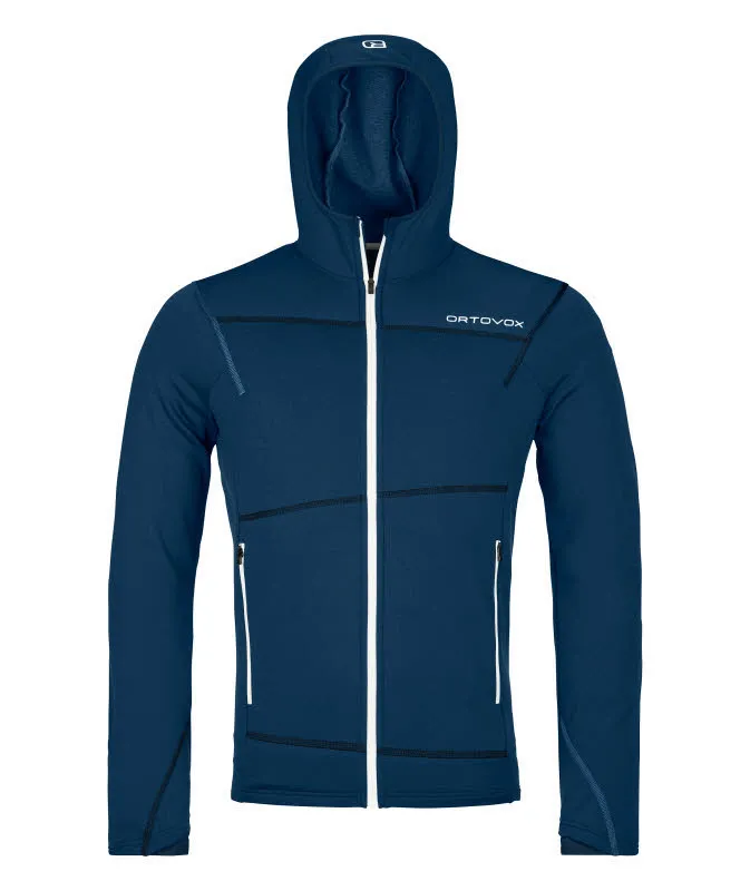 Ortovox FLEECE LIGHT HOODY Herren Fleecehoodie blau
