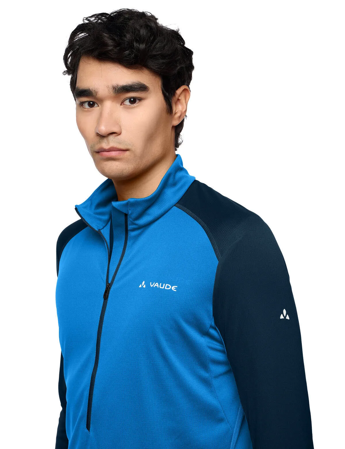 Vaude Larice Skirolli Funktionsshirt langarm Herren blau