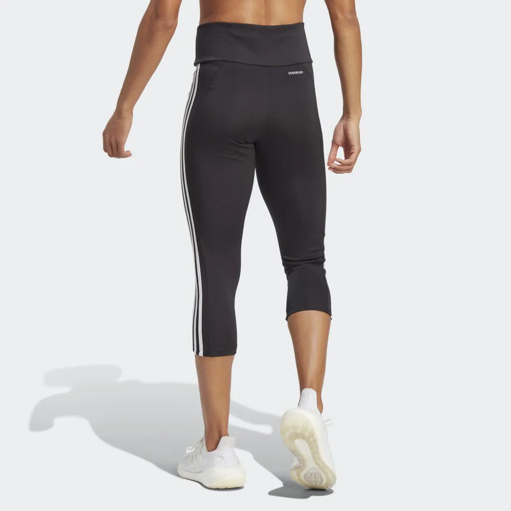 adidas DA W 3S 3/4 TIG Damen Sporttight 3/4-Tight Sporthose schwarz