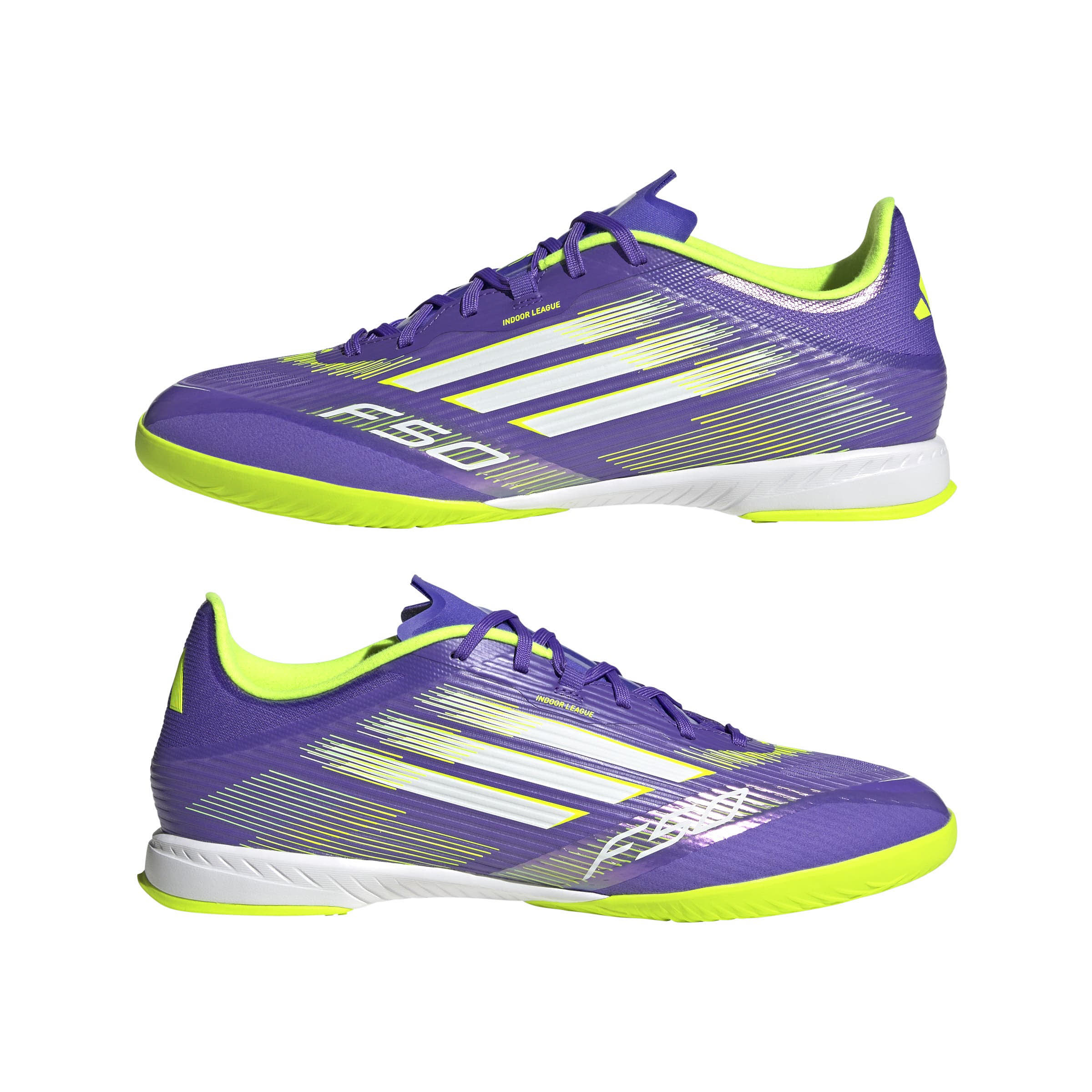 adidas F50 LEAGUE IN Unisex Fußballschuhe Hallenschuhe purrus/ftwwht/luclem