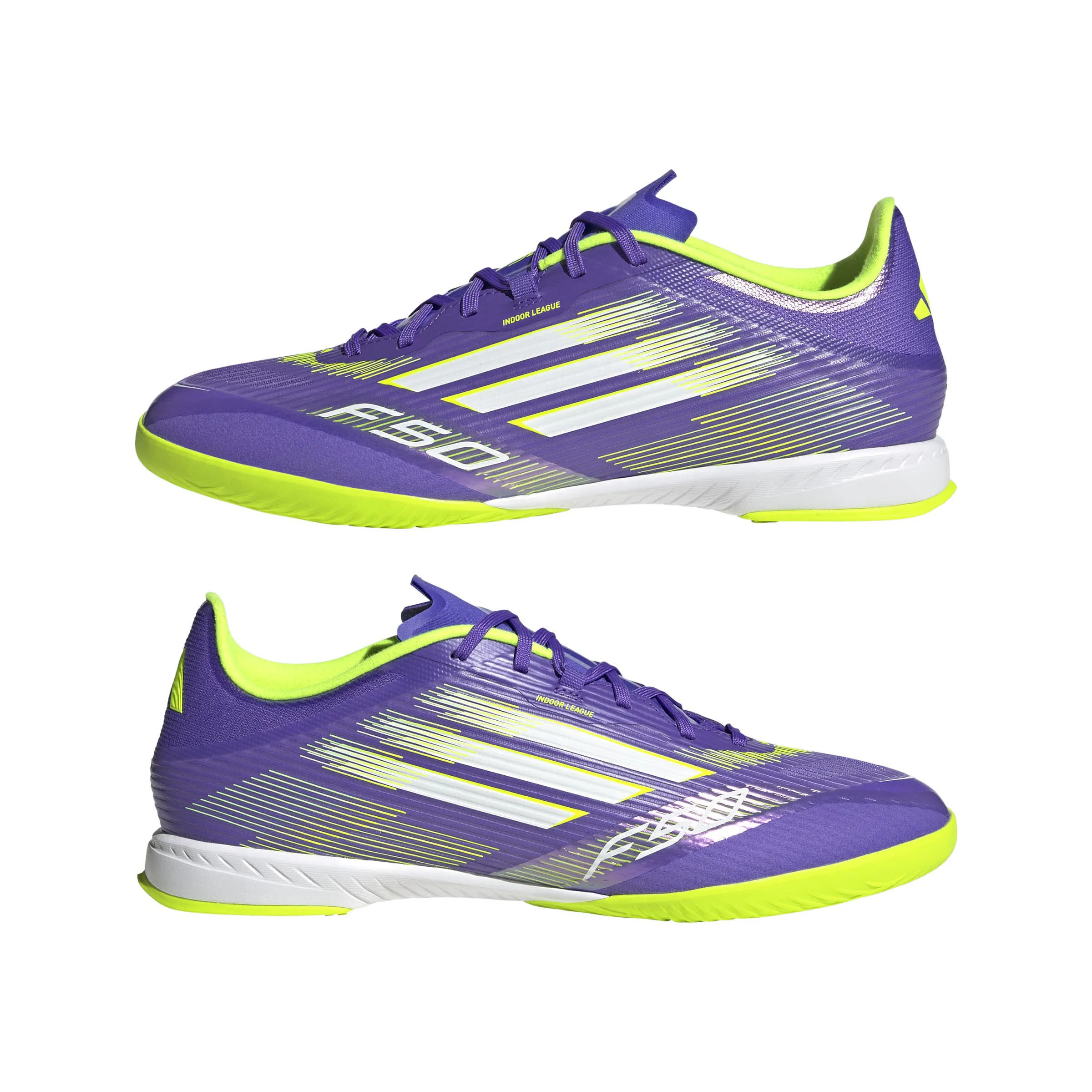 adidas F50 LEAGUE IN Unisex Fußballschuhe Hallenschuhe purrus/ftwwht/luclem