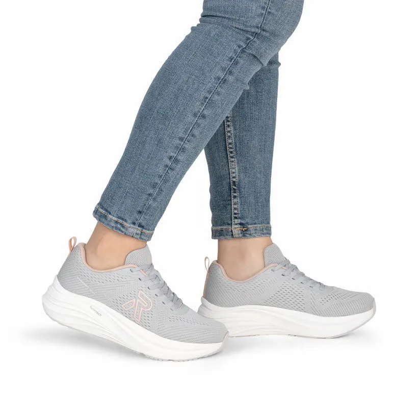 Rieker MELTON Damen Sneaker Halbschuhe hellgrau