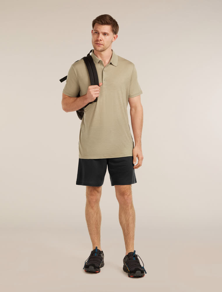 Icebreaker Merino 150 Tech Lite SS Herren Poloshirts beige