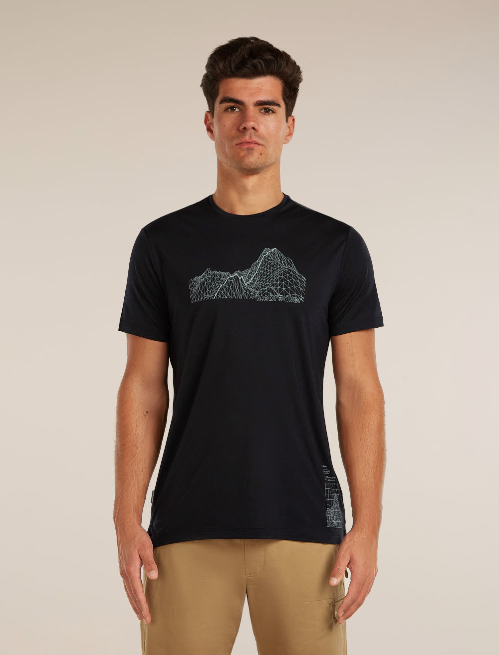 Icebreaker Merino Blend 125 Cool-Lite™ Sphere SS Tee Beta Herren T-Shirt Funktionsshirt schwarz
