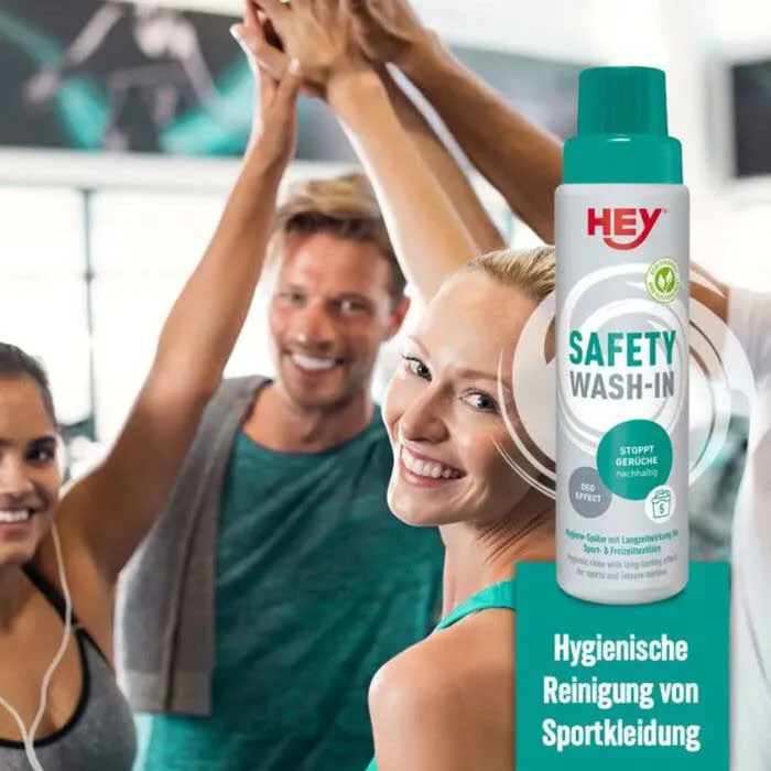 HEY Sport SAFETY WASH IN Hygienespüler Waschmittel Sportkleidung 250ml