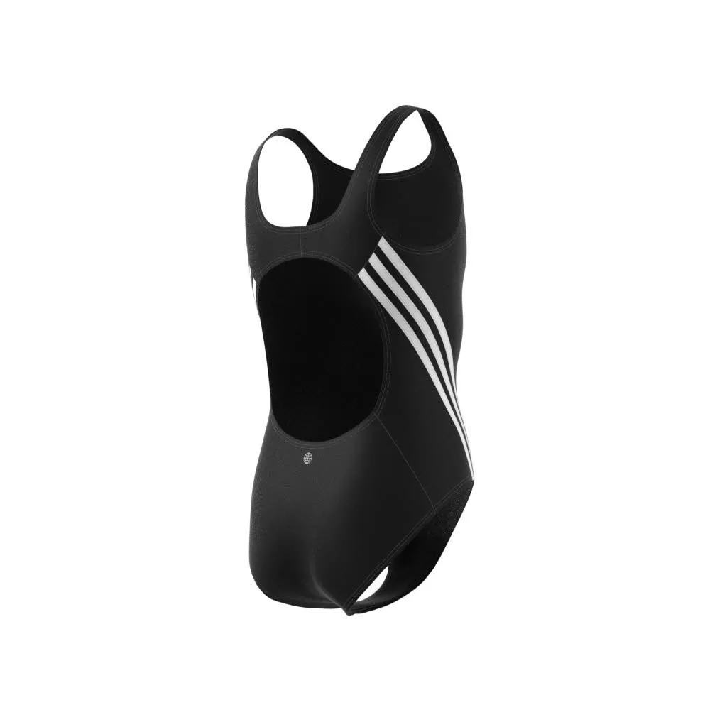 adidas 3-Streifen Badeanzug Schwimmanzug Kinder Mädchen schwarz