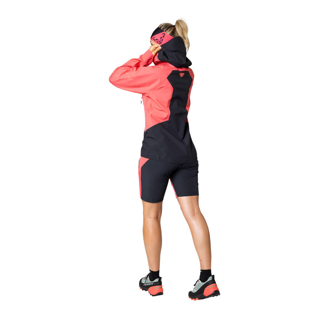 Dynafit Transalper Gore-Tex Jacke Regenjacke Damen rotpink dunkelgrau