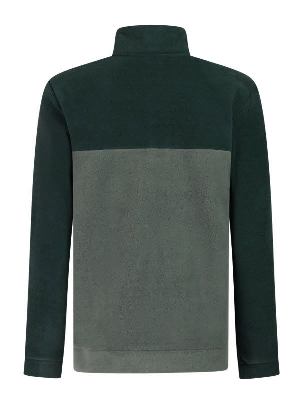 PROTEST PRTWigland outdoor 1/4 button top Herren Fleecepulli grün