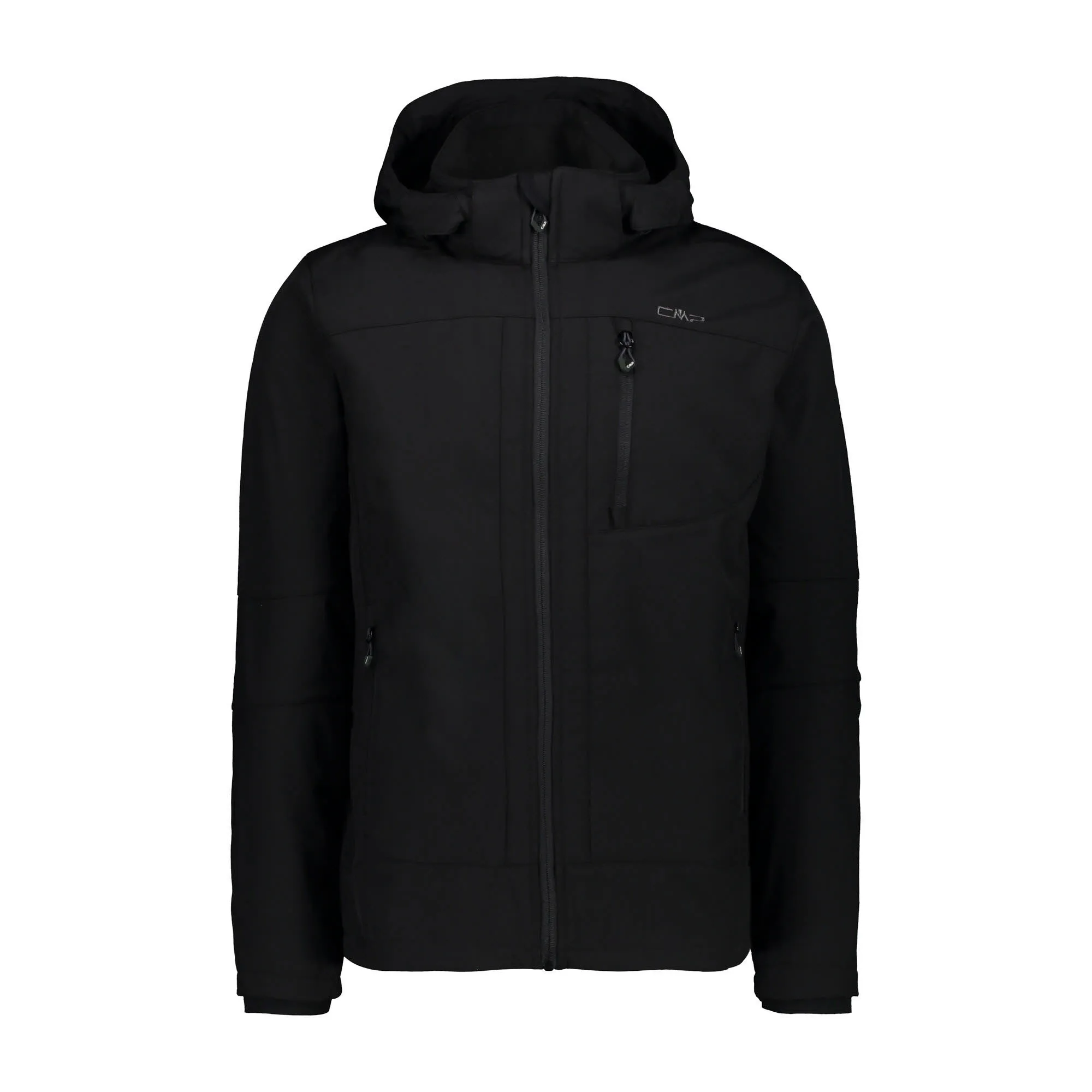 CMP SOFTSHELL JACKET FIX HOOD Herren Softshelljacke Funktionsjacke schwarz NEU