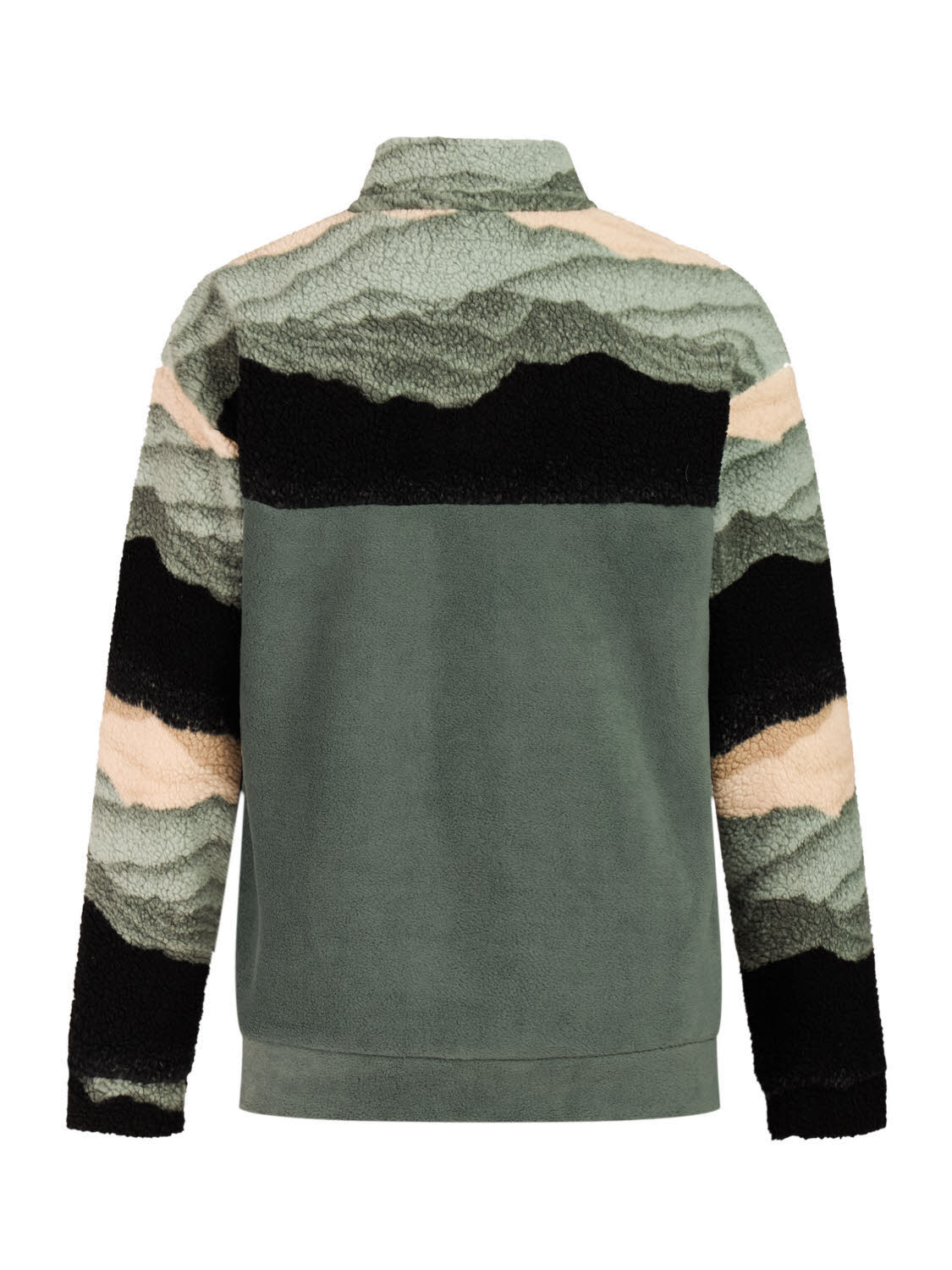 Protest PRTPublic Herren Zipper Fleecepullover grün
