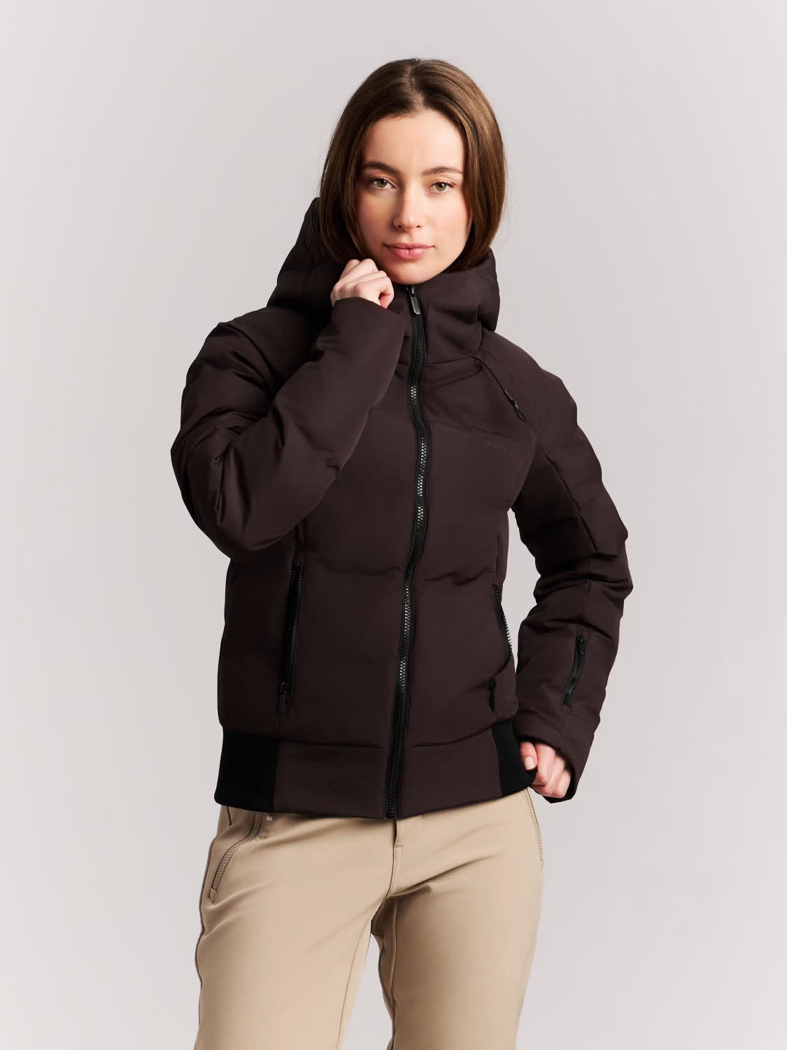 Protest PRTAlysumi Damen Skijacke Winterjacke braun