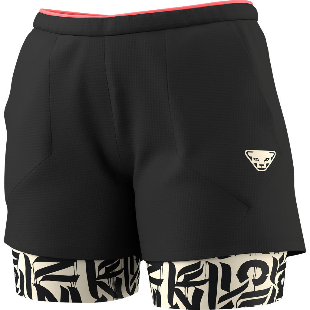 Dynafit TRAIL 2IN1 SHORT W Damen Laufshorts Trailrunningshorts schwarz