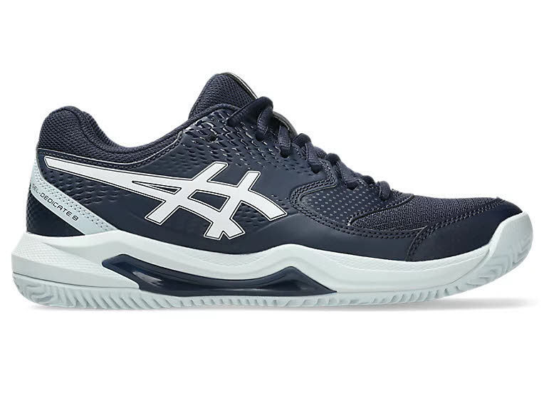 Asics GEL-Dedicate 8 Clay Damen Tennisschuhe Midnight/White