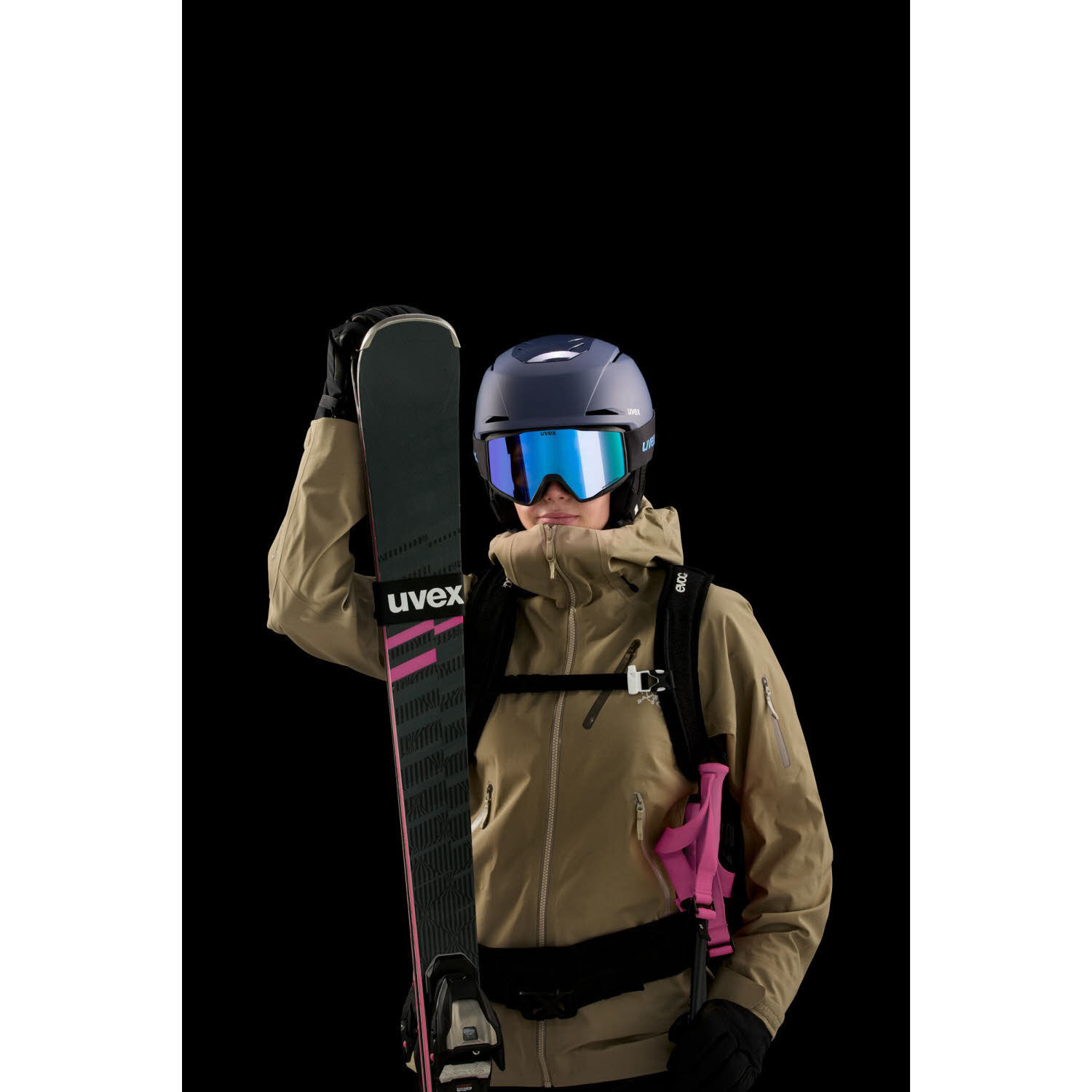 Uvex blast CV Unisex Skibrille Snowboardbrille black matt