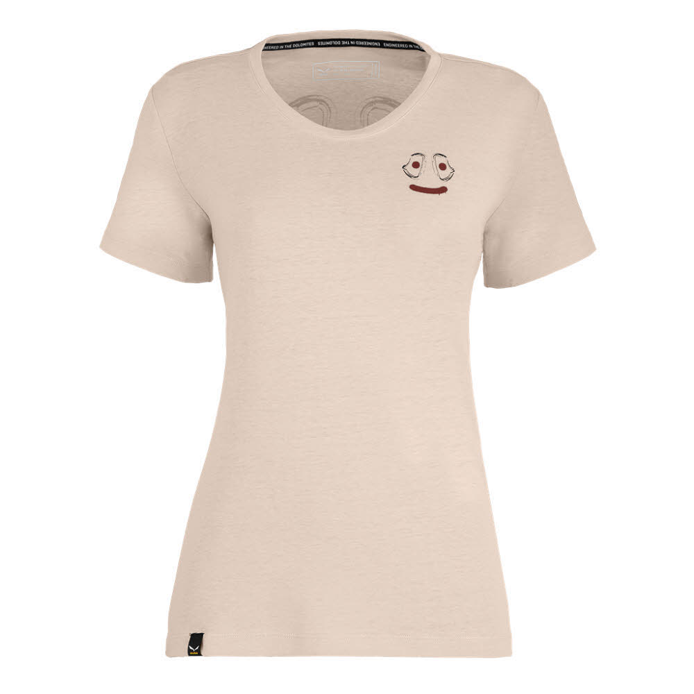 Salewa LAVAREDO HEMP PRINT Damen T-Shirt Sportshirt Funktionsshirt oatmeal
