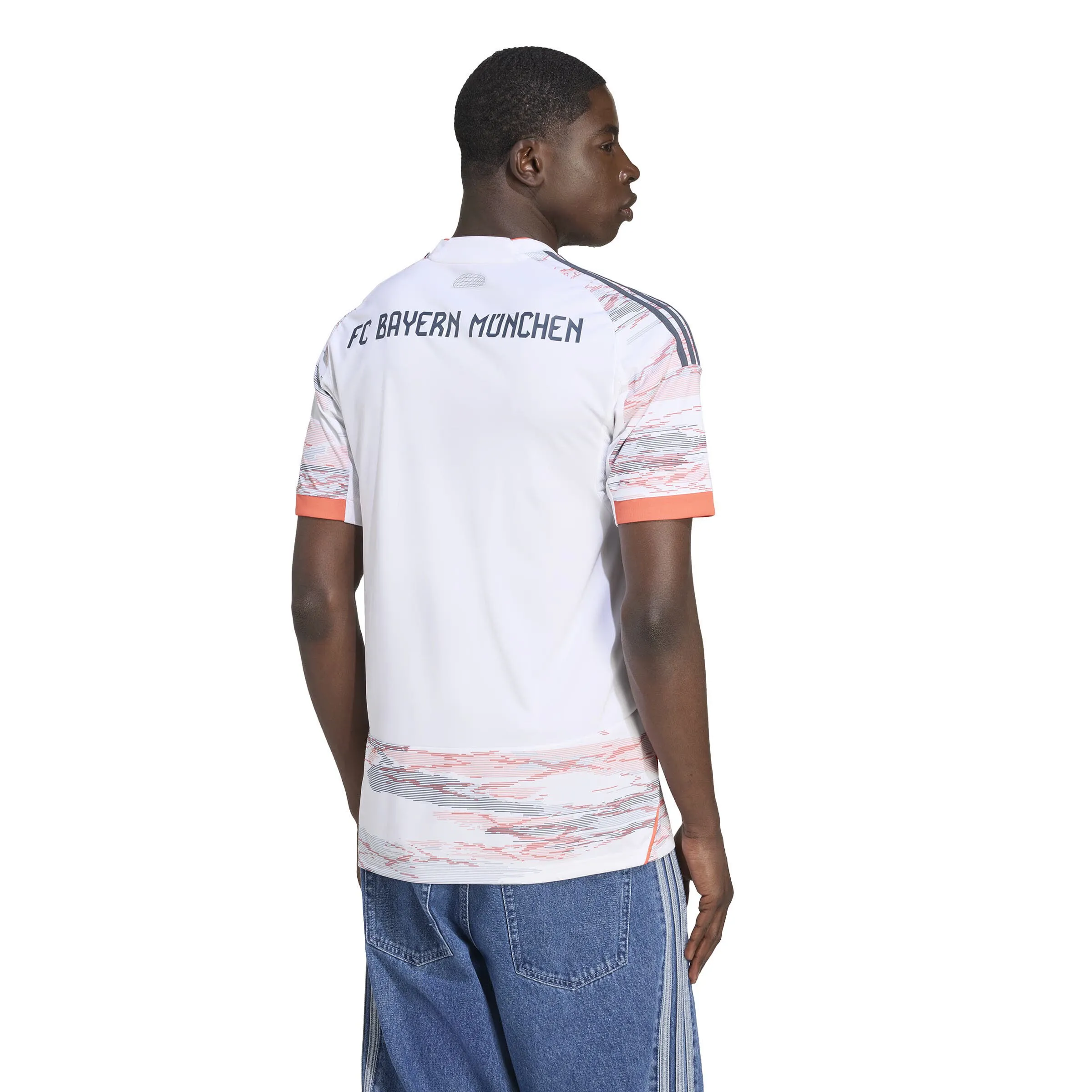 adidas FC Bayern München 25/26 Auswärtstrikot Herren Fußballtrikot weiß